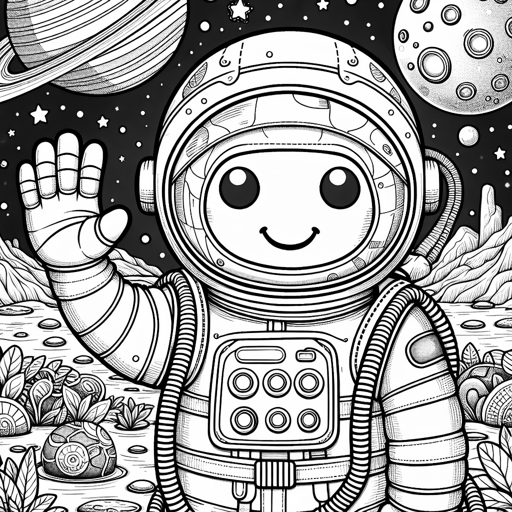 A friendly astronaut