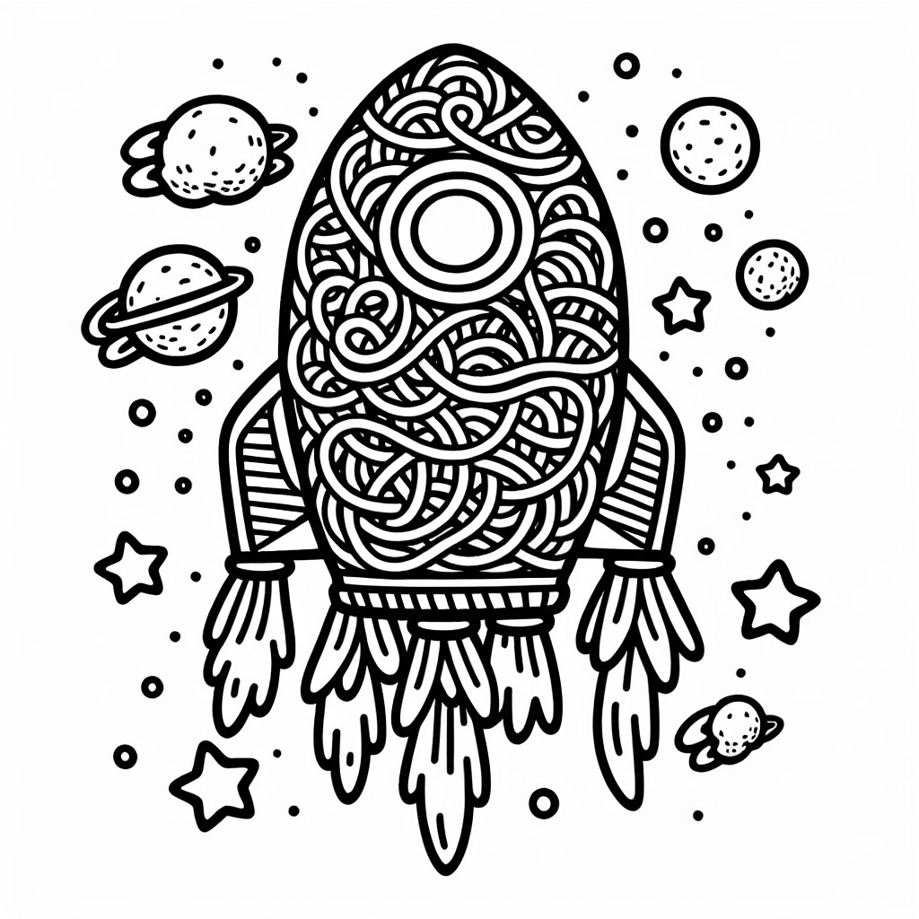 Spaghetti and meatball rocket